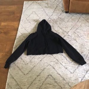Brandy Melville black crop pullover hoodie